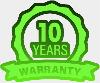 10 year warranty logo